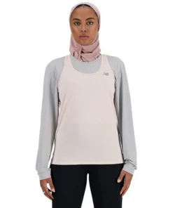 Camiseta New Balance Se Knit Tank Mujer Quartz Pink