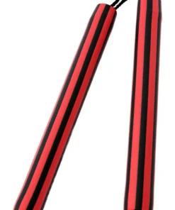 Nunchaku de Cuerda Espuma rojo/negro