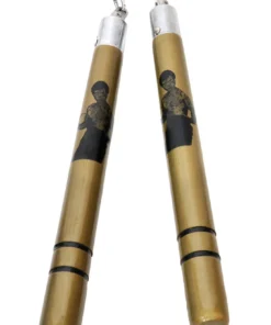 Nunchaku con Cadena de Madera Bruce Lee beige