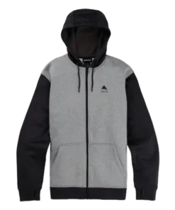 Burton Oak Full Zip gray heather/true black sudadera técnica
