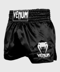 Short Boxeo Tailandés Venum Classic Negro/Blanco