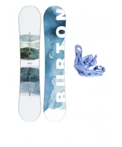 Burton Cultivator Watercolor + Burton Citizen periwinkle pack de snowboard de mujer