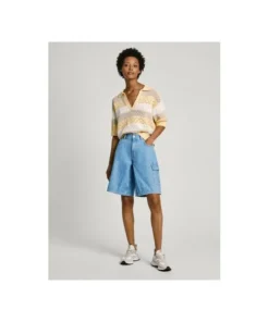 Pantalón Corto Pepe Jeans Relaxed Worker Para Mujer