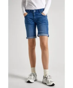 Pantalon Corto Pepe Jeans Slim Short Para Mujer
