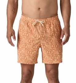 Bañador Patagonia M’s Hydropeak Volley Shorts 16″ Mountain Breeze: Sunset Orange