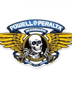 Powell Peralta Winged Ripper blue 12″ pegatina