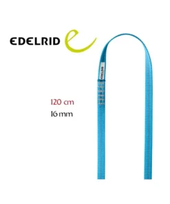 Anillo cosido poliester 16mm ancho PES Sling 120cm (icemint) – Edelrid
