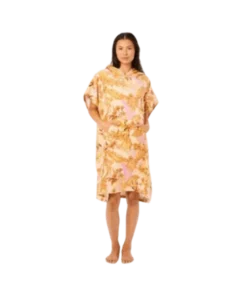 Rip Curl Sunday Swell hooded towel peach poncho de mujer