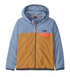 Chaqueta Polar con capucha Patagonia Kids Micro D Snap-T Jacket Talon Gold