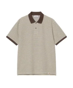 Polo Hombre Carhartt WIP Dion Rayas Amarillo Azul