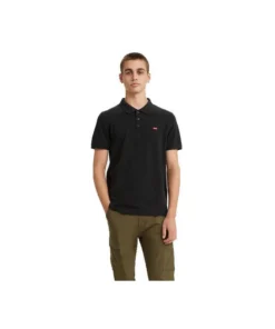 Polo Levis Housemark Para Hombre En Negro