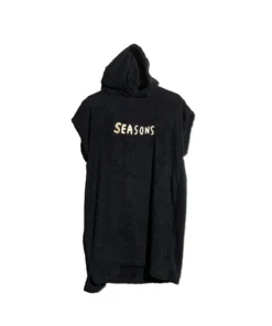 Surf Poncho Niños Seasons Negro
