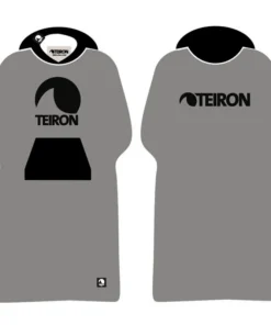 Poncho Teiron Para Niños En Gris y Negro
