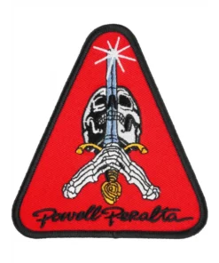 Powell Peralta Skull and Sword red parche