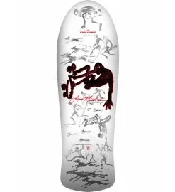 Tabla de Skate Powell Peralta Bones Brigade Series 17 Lance Mountain 10″ x 30.75″ Blanca