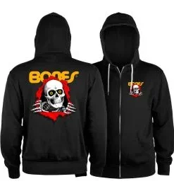 Sudadera con capucha y cremallera Powell Peralta Ripper Lightweight Negra Unisex
