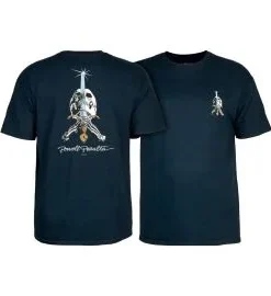 Camiseta Powell Peralta Skull & Sword Azul Marino