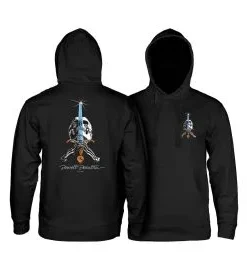 Sudadera con capucha Powell Peralta Skull & Sword Midweight Negra