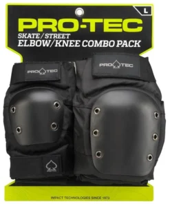 Pro-Tec Pad Knees Elbow Pad Set Black Adultos