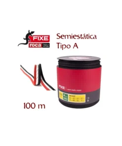 pro rope (negra) bobina 100m – cuerda semiestática para trabajos verticales – fixe/roca