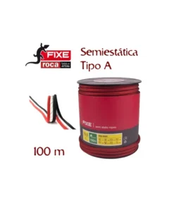pro rope (roja) bobina 100 m – cuerda semiestática para trabajos verticales – fixe/roca