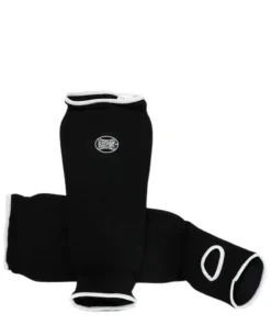 Espinilleras y Protectores de Pies de Algodón Suave Negro