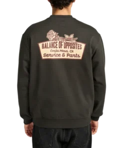 Rvca Rose Sign pirate black sudadera