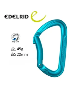Pure Bent (Blue) – Mosquetón curvo – Edelrid