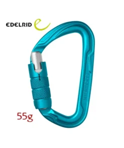 Pure Triple III (icemint) – mosquetón de escalada con bloqueo automático triple acción – Edelrid