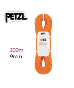 Push 9mm (200m) Naranja – cuerda semiestática para barrancos y espeleo – Petzl