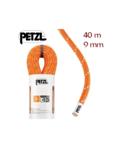 push 9 mm (40m) naranja – cuerda semiestática para barrancos y espeleo – petzl