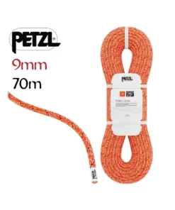 Push + 9mm (70m) Naranja – cuerda semiestática ultraresistente para espeleo – Petzl