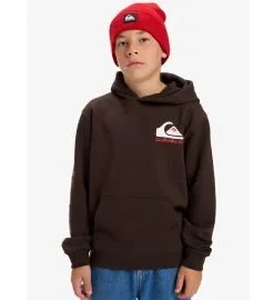 Sudadera con capucha Quiksilver Youth Omni Logo Chocolate Brown (8-16 años)