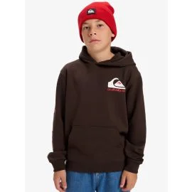 Sudadera con capucha Quiksilver Youth Omni Logo Chocolate Brown (8-16 años)