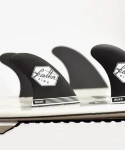 Quillas Feather Fins Quad Ultralight Black Dual Tab Medium
