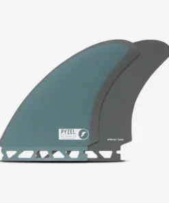 Quillas de twin -Pyzel Bobcat Fiberglass Blue / Grey, FUTURES
