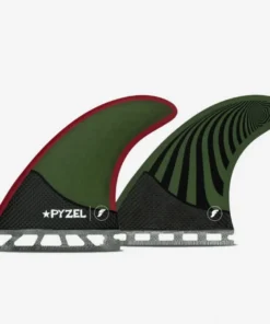 Quillas Thruster – Pyzel medium RTM Hex Green / Red, FUTURES
