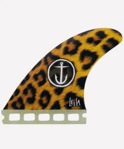 Quillas tri-fins single tab Captain Fin co Leila Hurst «Cheetah» – talla S