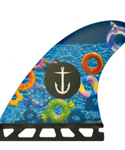 Quillas tri-fins single tab Captain Fin co Pool Party – talla M