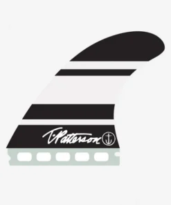 Quillas tri-fins single tab Captain Fin co Timmy Patterson black/white