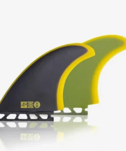 Quillas Twins / Keels Single Tab Captain Fin co Chemistry Twin black/yellow