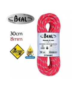 Rando Golden Dry 8mm (30m) (Rosa) – Cuerda alpinismo – Beal