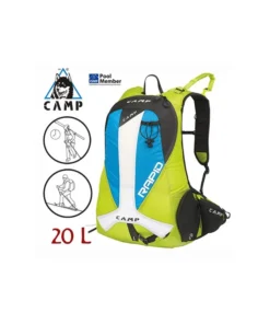 rapid – mochila esquí de travesía 20L (black/green) – camp