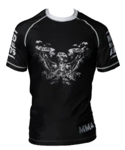 Rashguard MMA Negro Impresión calavera & alas