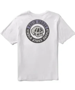Vissla Resin Heads Premium Organic Pocket white camiseta
