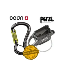 reverso + mosquetón condor hms twist – petzl / ocun