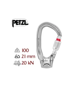 rollclip z screw lock – mosquetón con polea – petzl