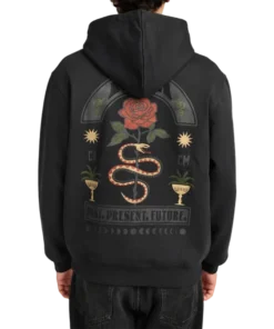 Rvca Roses Poster black sudadera