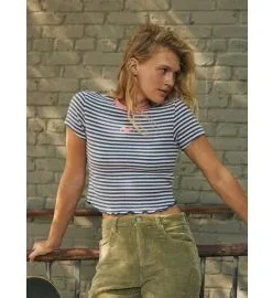 Camiseta Roxy Bright Lights Coconut Milk Stripy Soul Mini