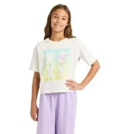 Camiseta Roxy Girl Daisy Loose Beach Coconut Milk (8-16 años)